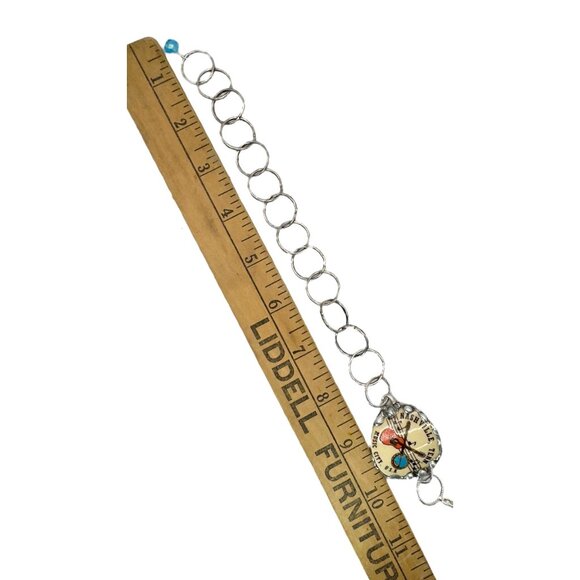 Music City Usa Nashville Tennessee Artisan Bracelet in Silver-Blend Metalwork - Picture 6 of 13